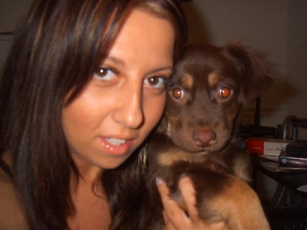 cara and one of her dogs